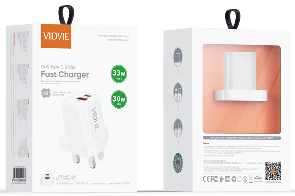 شاحن تايب سيVIDVIE 155 PD33W PD GAN  Image 1 Preview