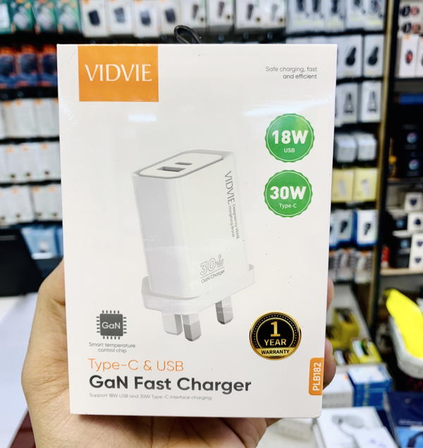 شاحن تايب سي VIDVIE182 USB+PD30w Image 3 Preview