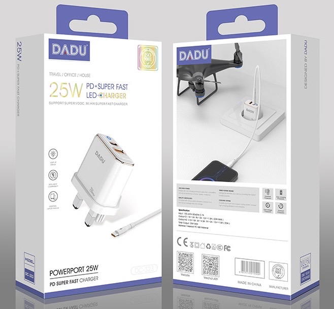 شاحن DADU DC-323 PD+USB 25w كيبل USB Preview Image