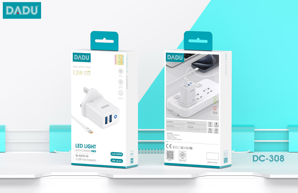 شاحن ايفون DADU DC-308 2USB 12W Preview Image