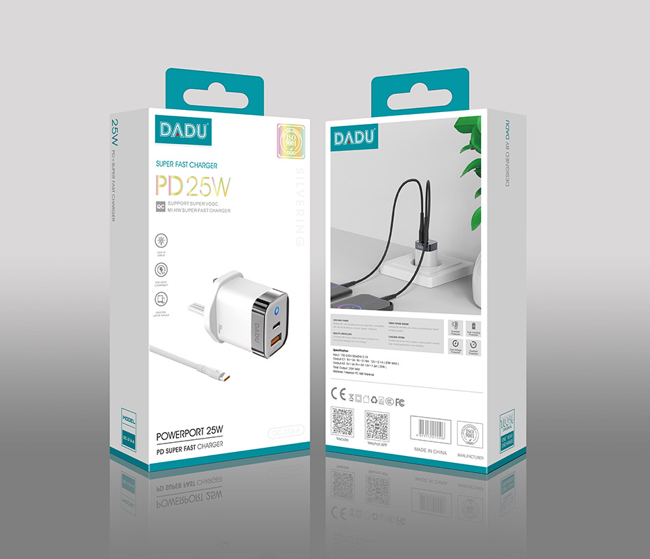 شاحن DADU DC-316-A PD25w مع كيبل USB Preview Image