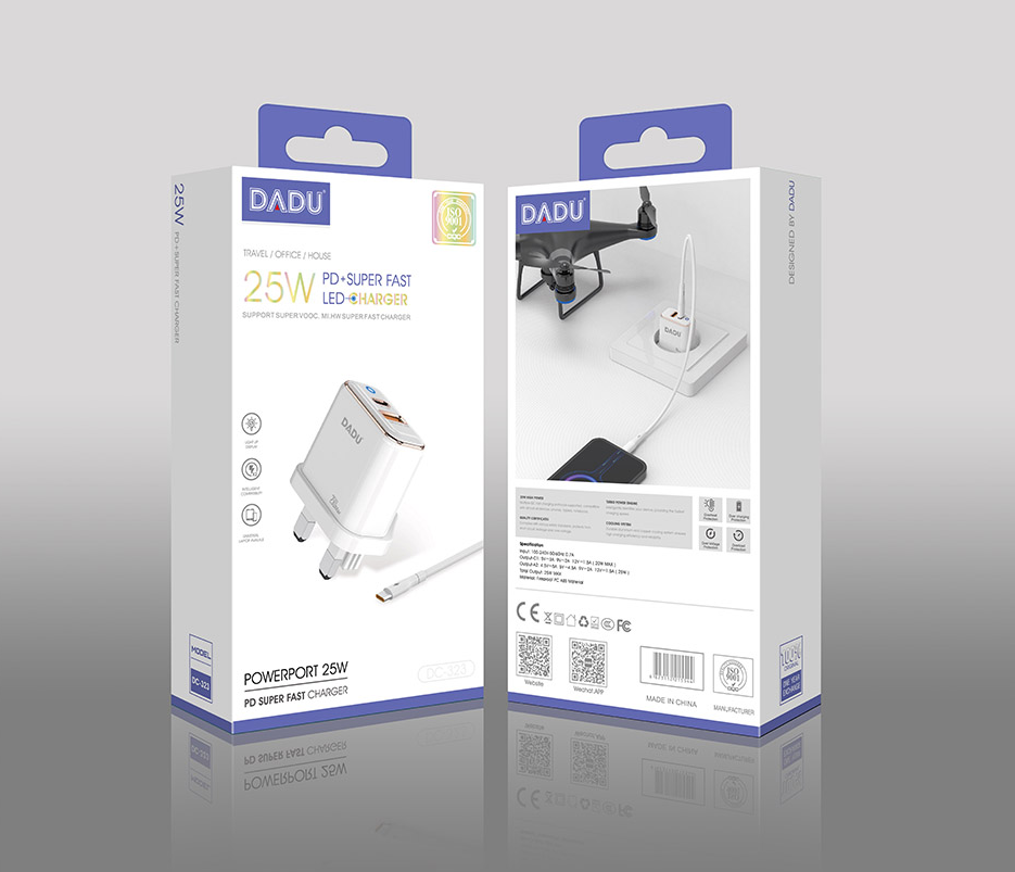 شاحن DADU DC-323 PD+USB 25w كيبل USB Preview Image