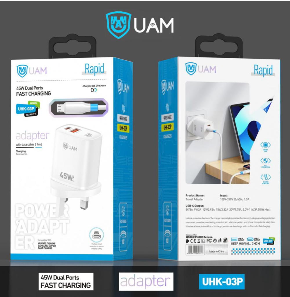 شاحن ايفون UHK-03 PD+USB45W Preview Image