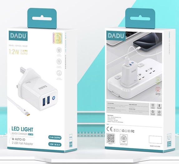 شاحن ايفون DADU DC-308 2USB 12W Preview Image