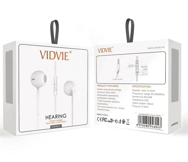 سماعة واير اواكس VIDVIE 604 Image 1 Preview