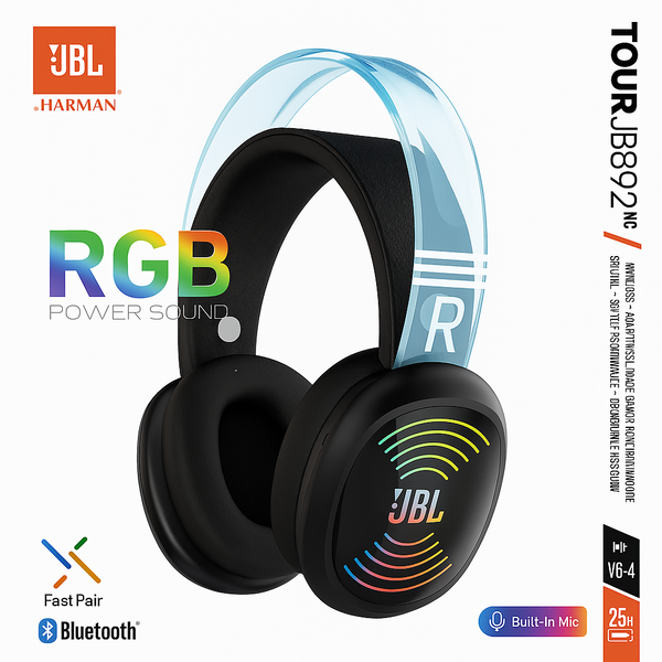 سماعة طاك بلوتوث  الوان RGB JBL 892 Image 2 Preview