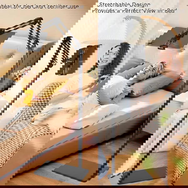 ستاند ايباد ارضي طويل ارتفاع 1.75m حديد بالكامل Image 1 Preview