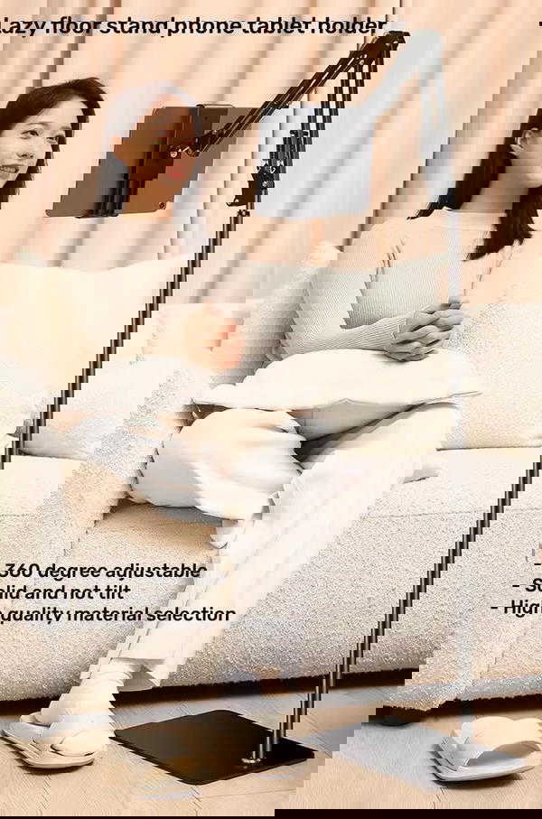 ستاند ايباد ارضي طويل ارتفاع 1.75m حديد بالكامل Image 2 Preview