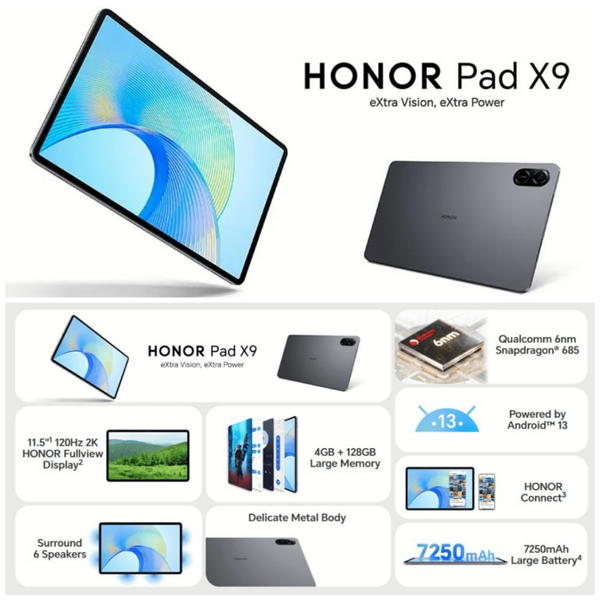 هونر باد X9 ذاكرة 128 القسط 50 Image 4 Preview