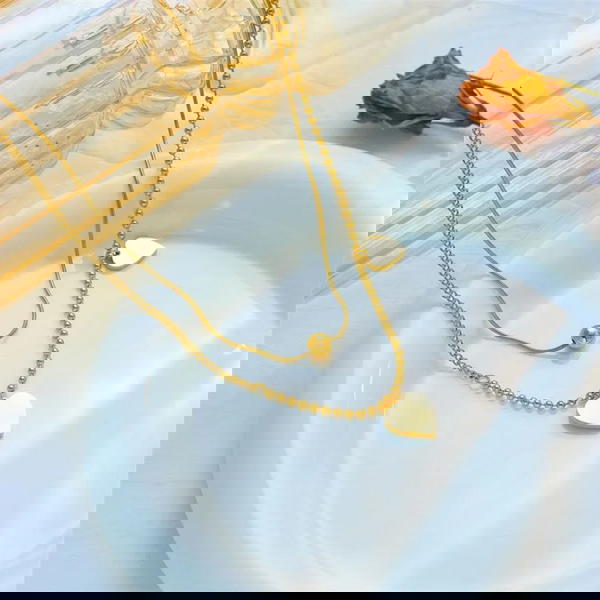 كوليه قلب استانلس Image 2 Preview