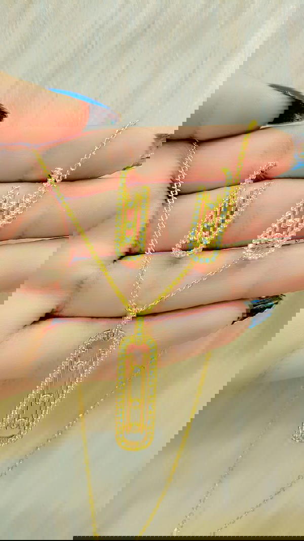 نص طقم سلسله وحلق جولد  Image 3 Preview