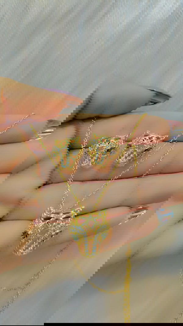 نص طقم سلسله وحلق جولد  Image 8 Preview
