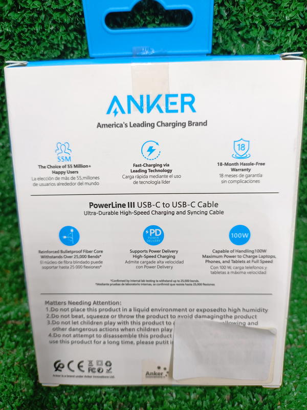 كابل Anker تايب سي x تايب سي  Image 2 Preview