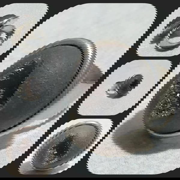 ♧♧ خاتم من حجر العقيق الدرزي المعدني ♧♧ Image 1 Preview