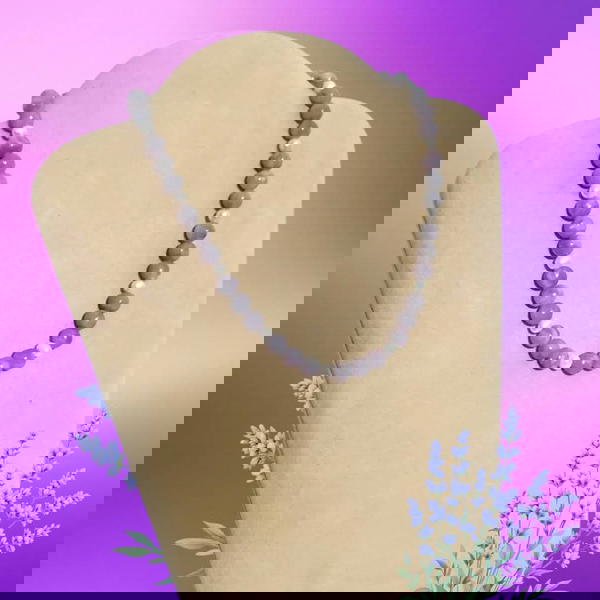 عقد جمشت ليلك سيرينغا  ولؤلؤ نهري طبيعي Image 1 Preview