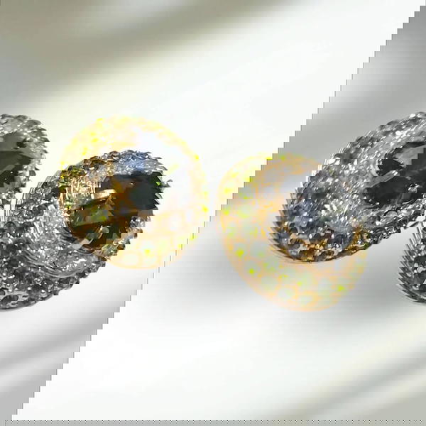 أقراط الزبرجد الأخضر  Image 2 Preview
