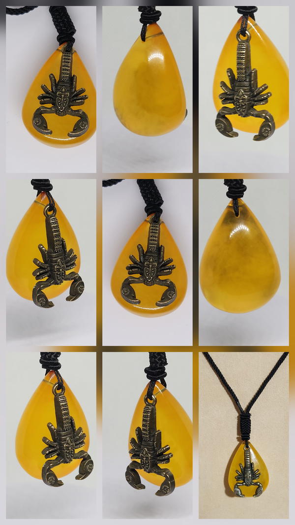 قلادة الكهرمان الطبيعي Image 1 Preview