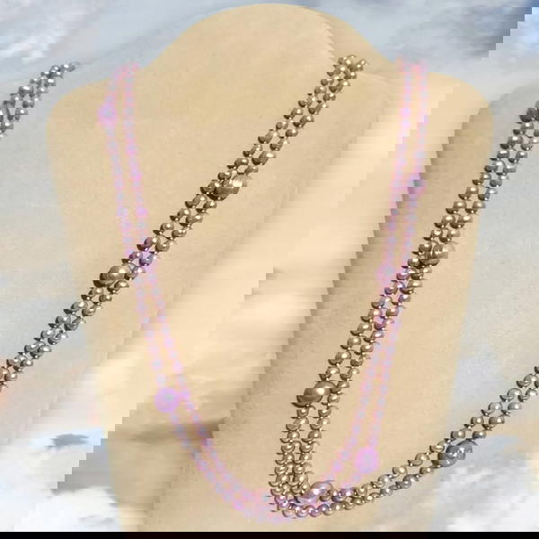 قلادة من اللؤلؤ الطبيعي Image 4 Preview