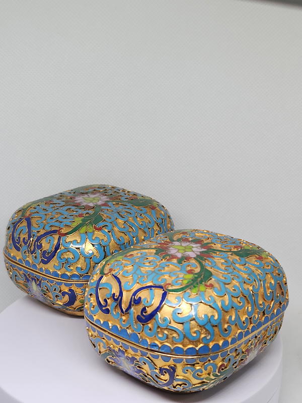 صندوق كلويزون (Cloisonné) عتيق Image 8 Preview