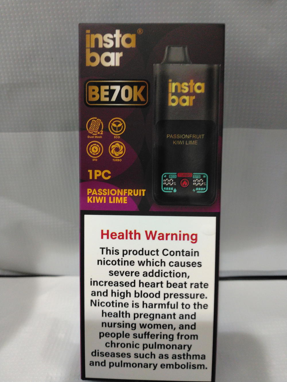 انستا بار 20℅ PASSION FRUIT KIWI LIME  BE70k Preview Image