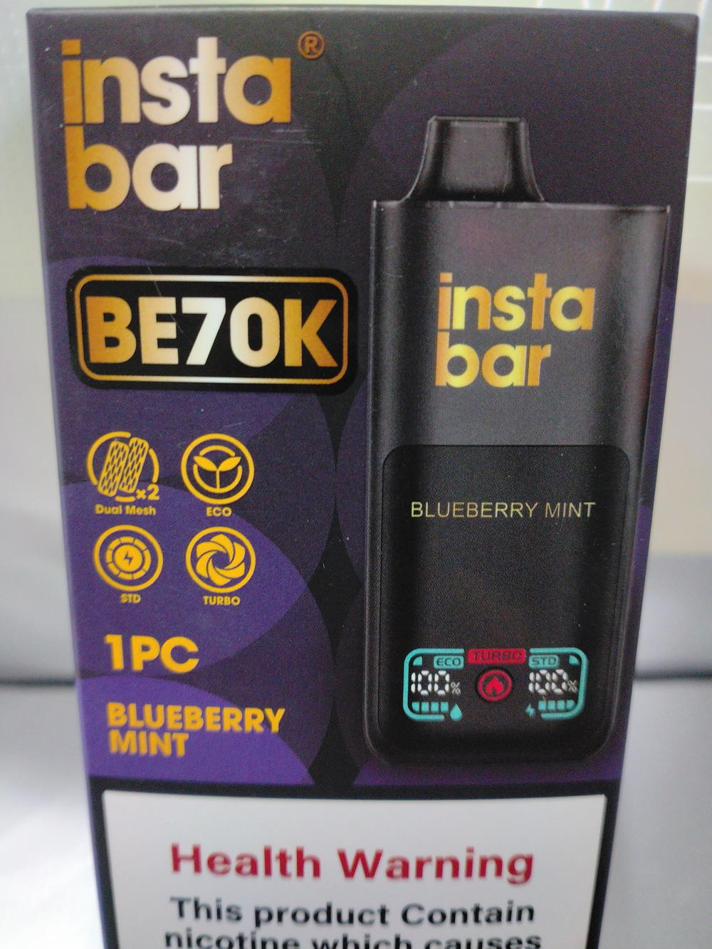 انستا بار 50℅ Blueberry mint BE70k Preview Image