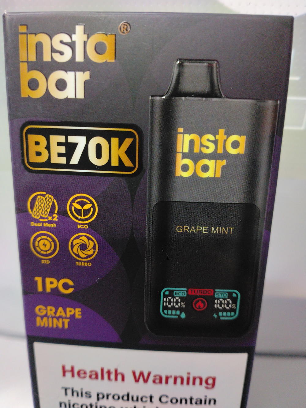 انستا بار 50℅ Grape mint BE70k Preview Image