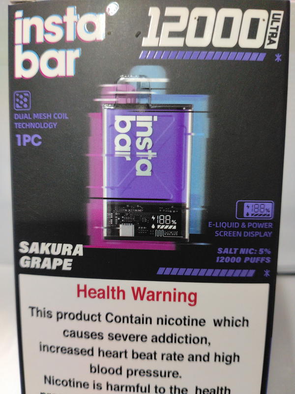 فزول انستا بار 12000سحبة  50% نكهة Sakura greape Image 1 Preview