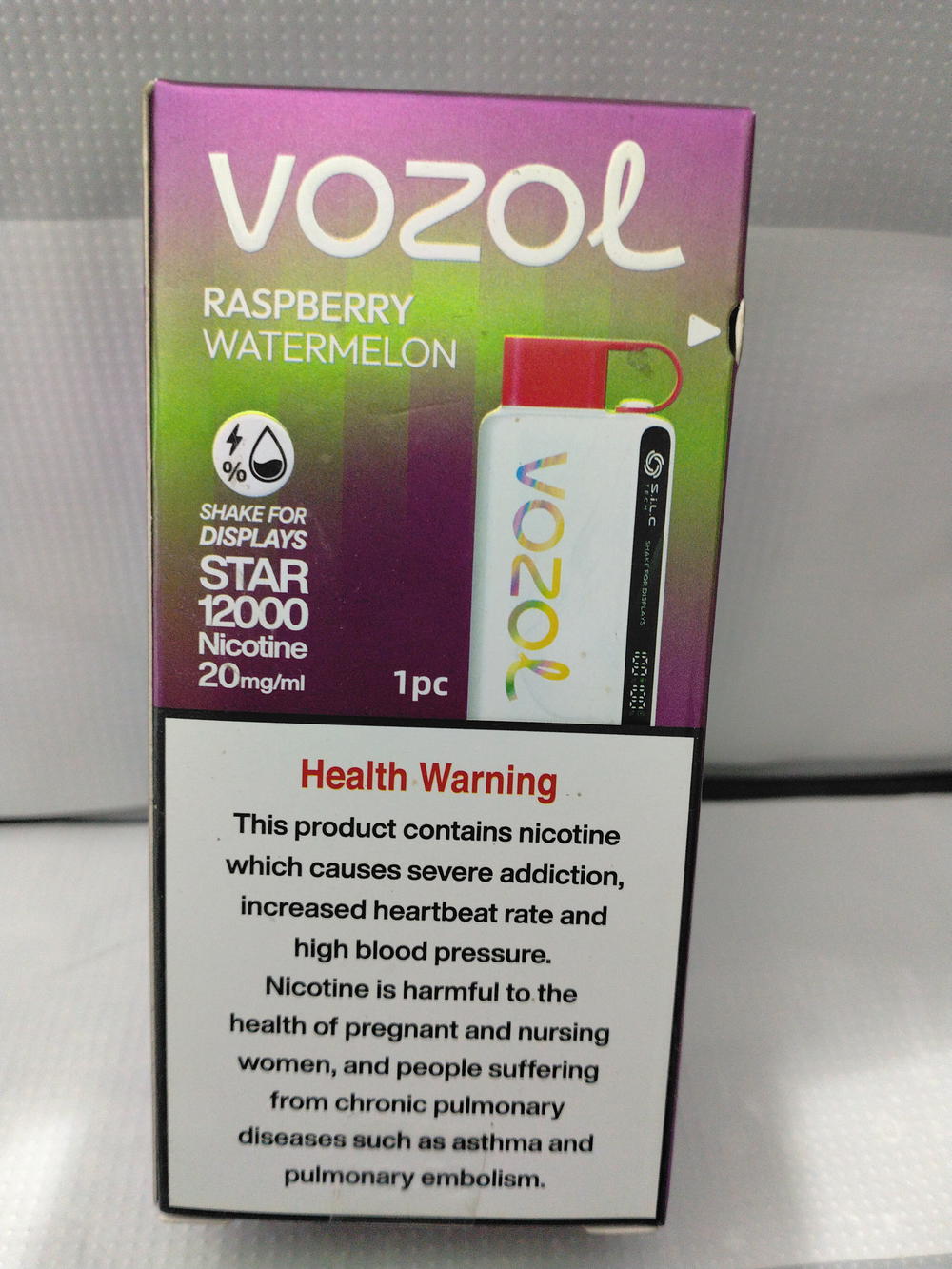 فزول ستار 12000نيكوتين 20%RASPBERRYWAtermilon Preview Image