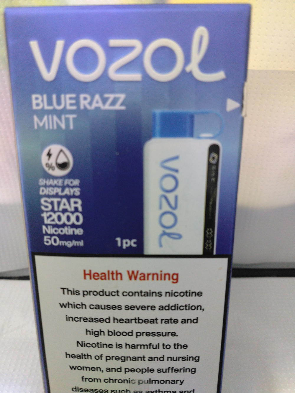 فزول ستار 12000نيكوتين 50%BLUERAZZMINT Preview Image