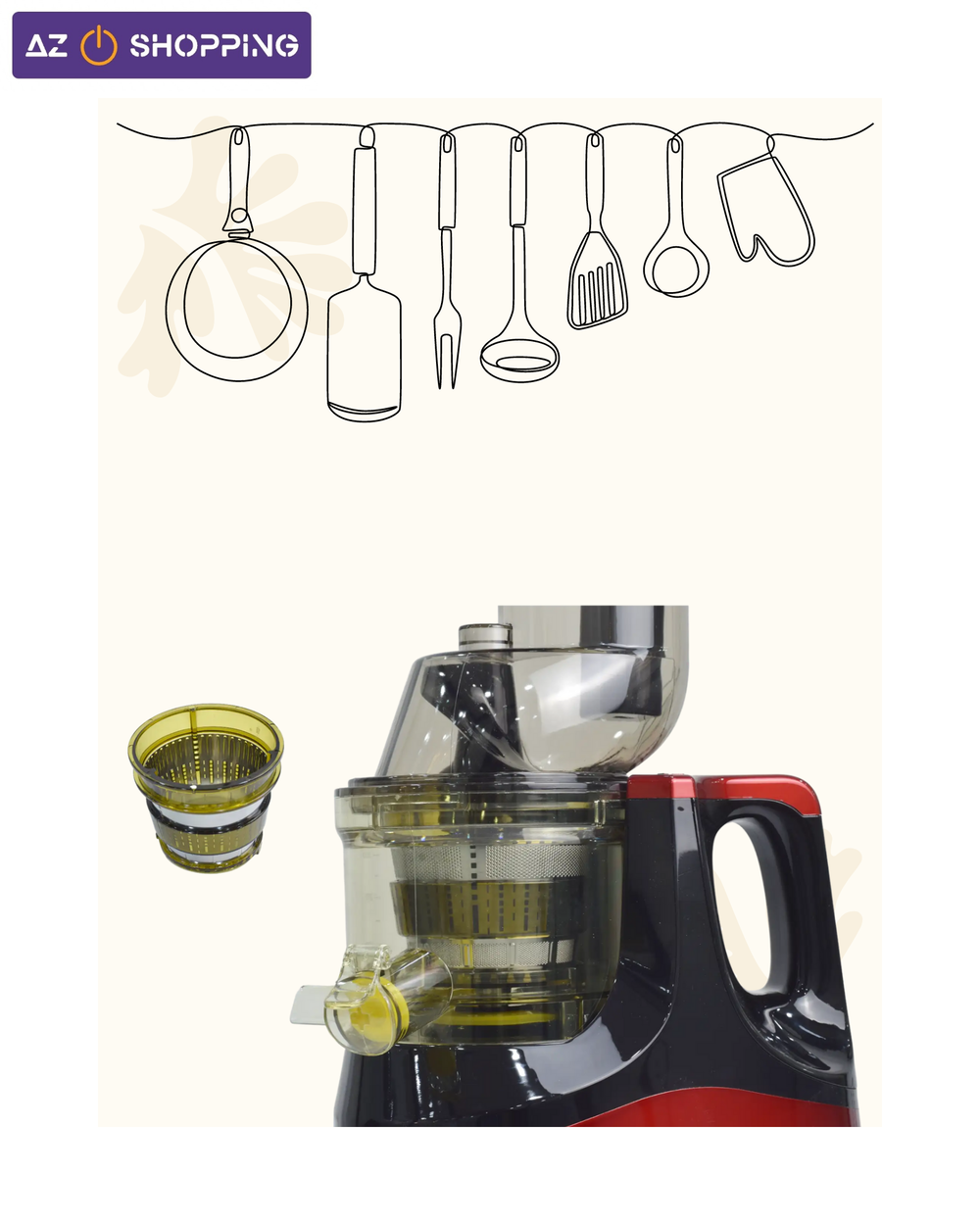 عصارة كهربائية بطيئة من CROUN Preview Image
