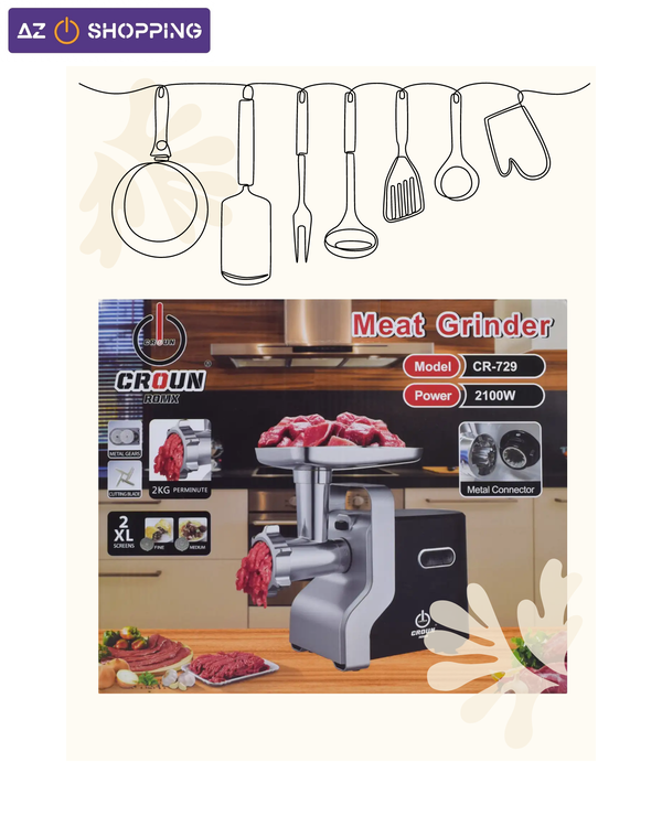 مفرمة لحم كهربائيه من CROUN Image 1 Preview