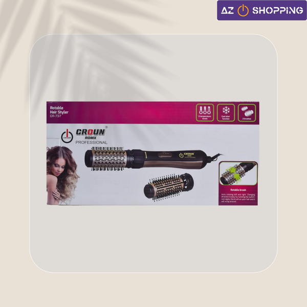 مجفف شعر دوار 2 في 1 من CROUN Image 1 Preview