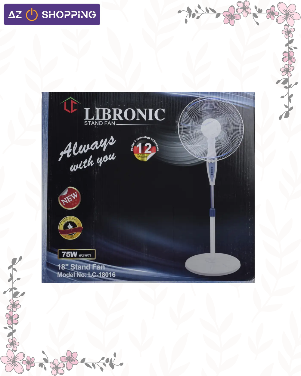 مروحة كهربائية عمودية 18 انج من LIBRONIC Preview Image