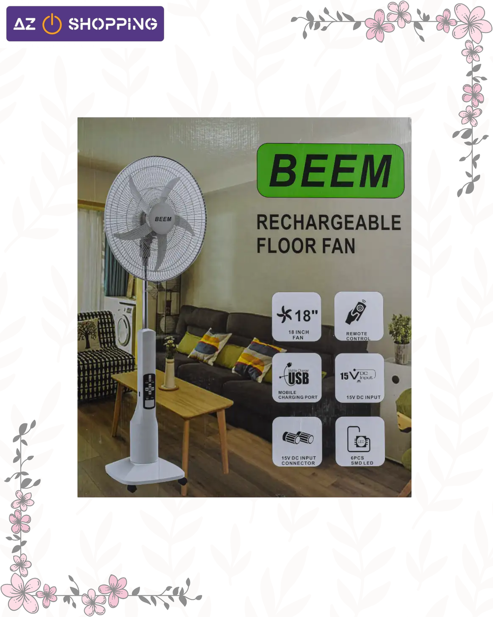مروحة شحن عمودية 18 انج من BEEM Preview Image