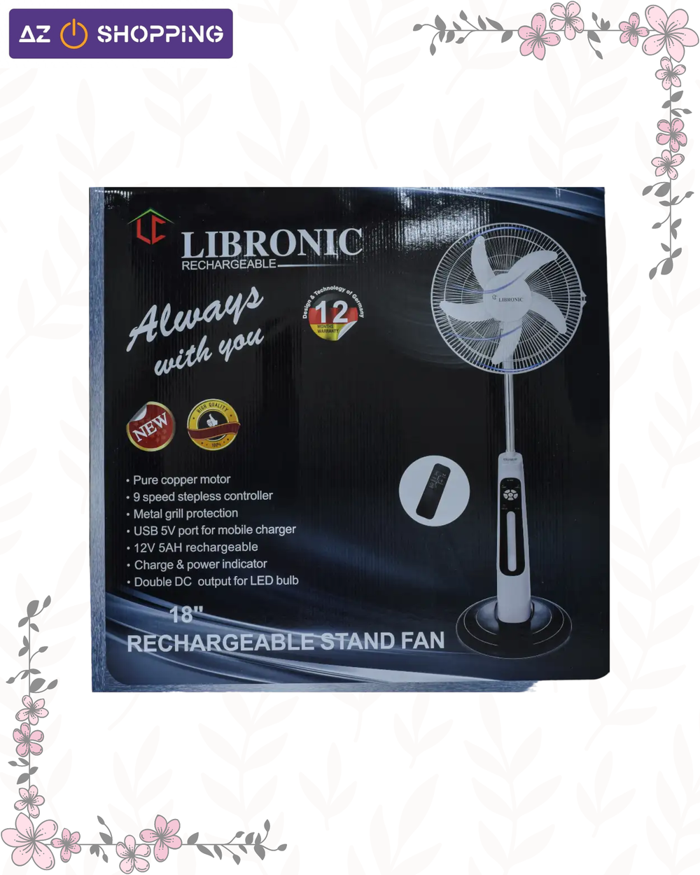 مروحة شحن عمودية 18 انج من LIBRONIC Preview Image