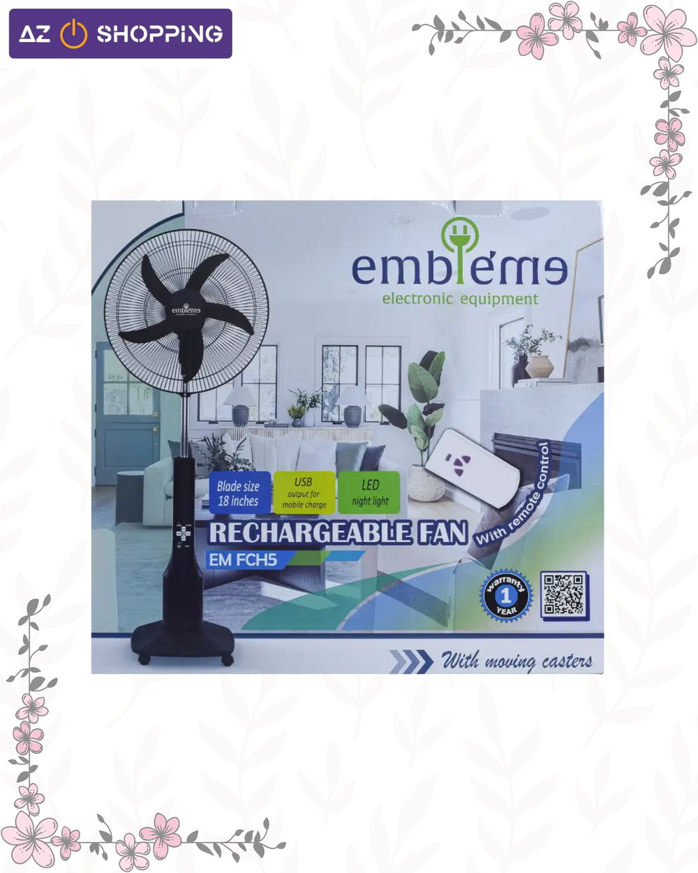 مروحة شحن عمودية 18 انج من embléme Preview Image