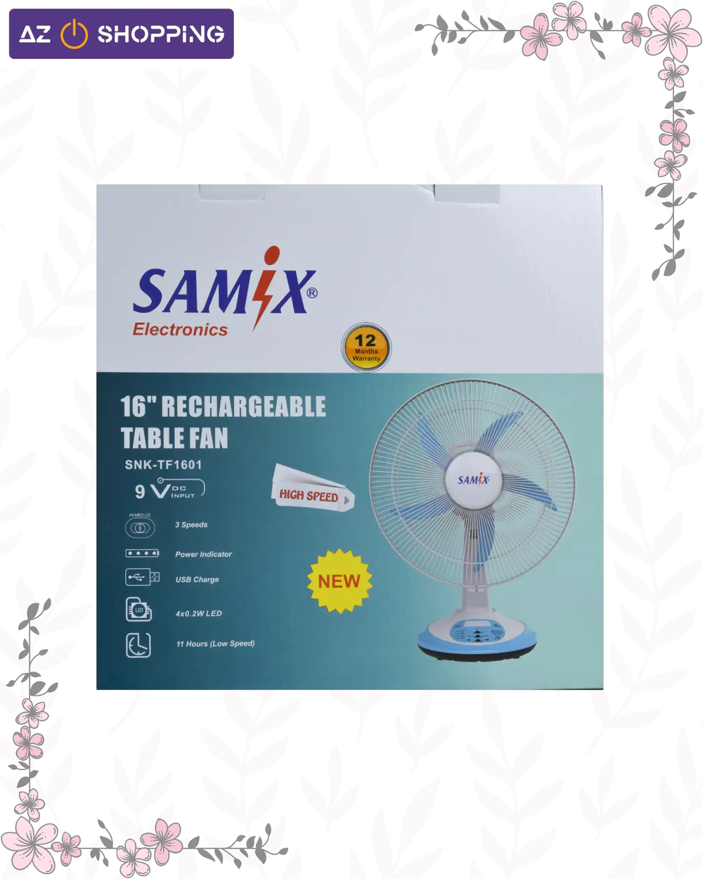 مروحة شحن منضدية 16 انج من SAMIX Preview Image
