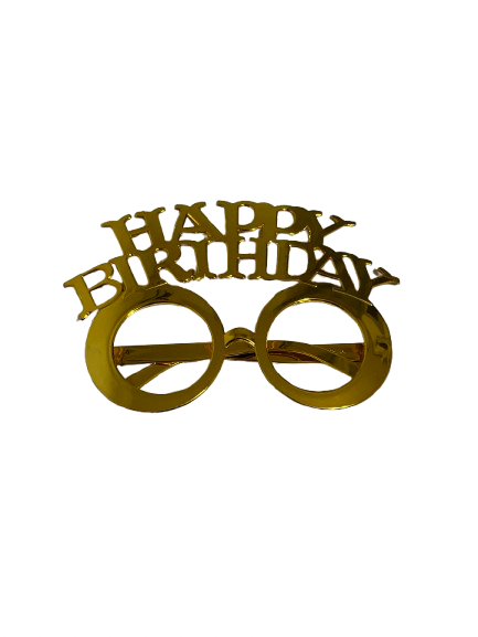 نضارة Happy birthday ذهبي Image 1 Preview