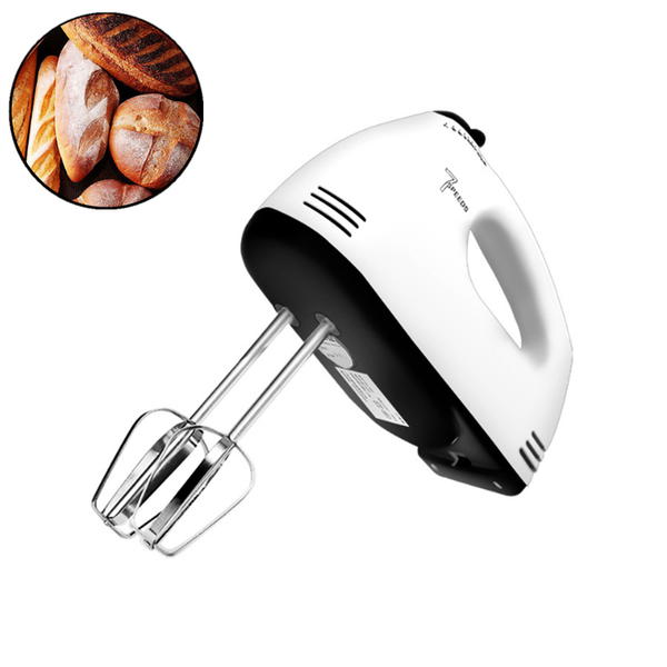 مضرب يدوي كهربائي 7 سرعات تربو 4 مضرب من الإستانلس ستيل Portable Hand Mixer Machine Image 3 Preview