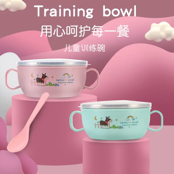 ماعون سريلاك ستيل مع ملعقة Image 2 Preview