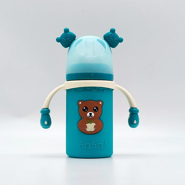رضاعة زجاجي حماية دب هاها ١٨٠ مل Image 2 Preview