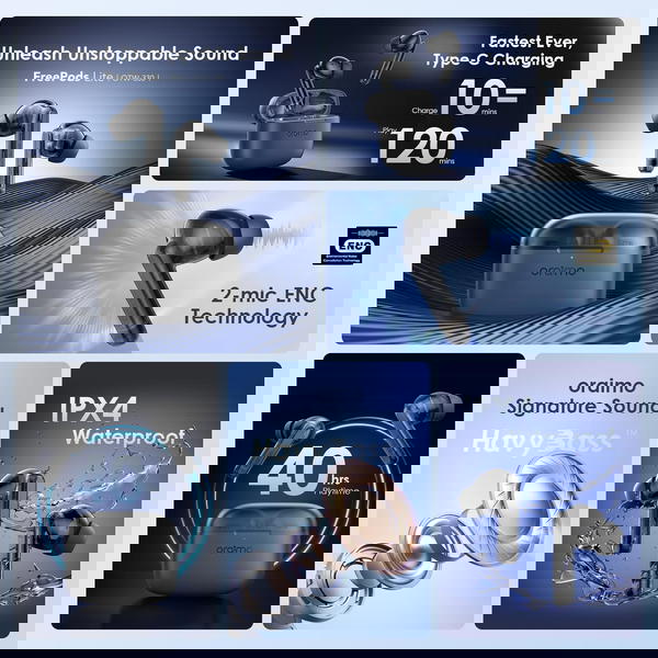  ايربودز اورايمو فري لايت + جراب هدية Image 2 Preview