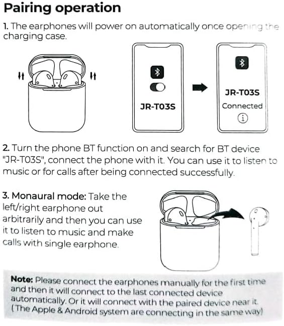 ايربودز جوي رووم اصلية موديل جيريJR-T03s  Image 5 Preview