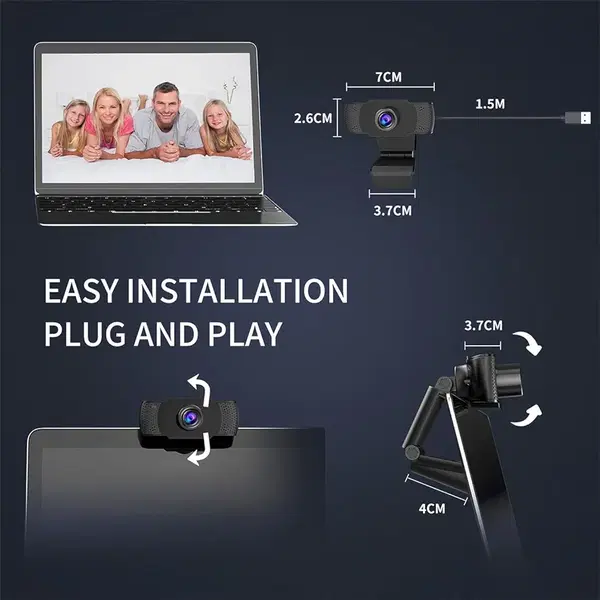 كاميرا ويب احترافية بدقة FHDمن jpnew Image 2 Preview