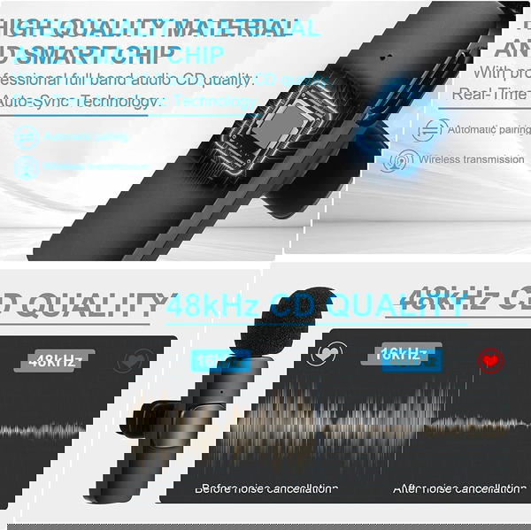مايك لاسلكي k9 تايب سي وايفون Image 4 Preview