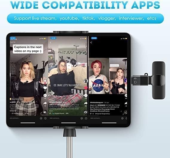 مايك لاسلكي k9 تايب سي وايفون Image 5 Preview