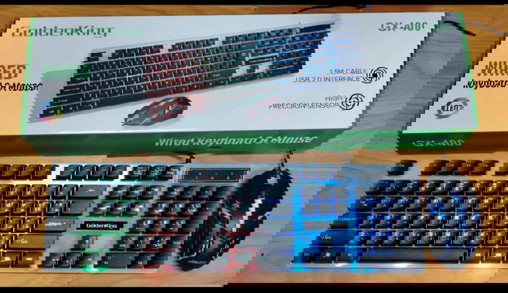 طقم لوحة مفاتيح + ماوس جيمينج احترافي Preview Image