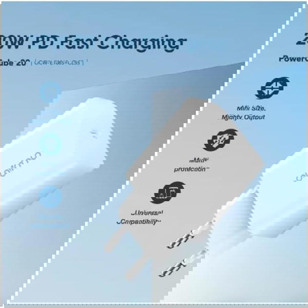 طقم شحن اورايمو  20 وات بالكابل PD تايب سي Image 3 Preview