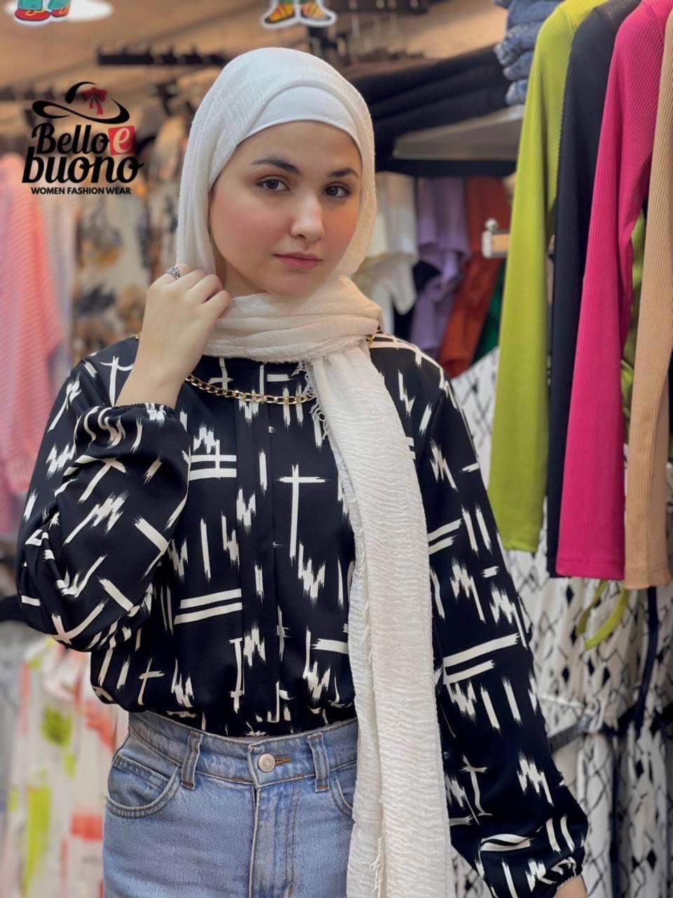 بلوزه كروب استك—Elastic Crop Top Preview Image