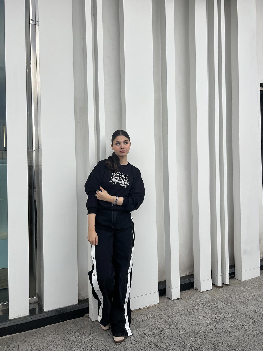 تيشرت كروب اوفر سايز—Oversized crop T-shirt Preview Image